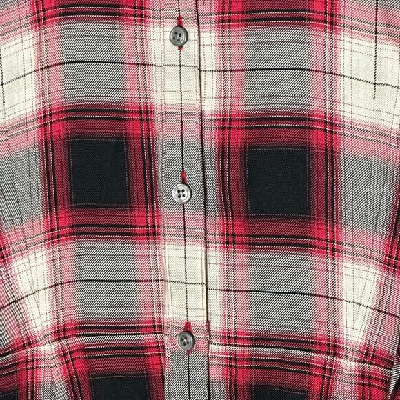 Untuckit Plaid Rachel Wrap Dress Red‎ & Black Plaid Womans 6 - Picture 7 of 14